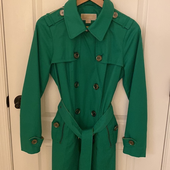 Michael Kors Trench Coat - Green - Picture 3 of 7